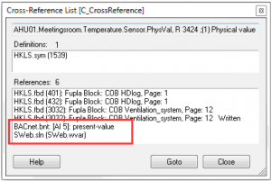 BACnet w Cross-Reference w Web-Editor 8