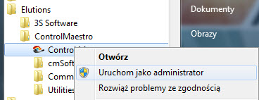 control-maestro-uruchom-jako-administrator