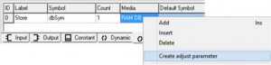 Dodawanie parametru DB w FBox Builder