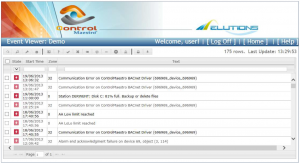 Okno modułu Event Viewer