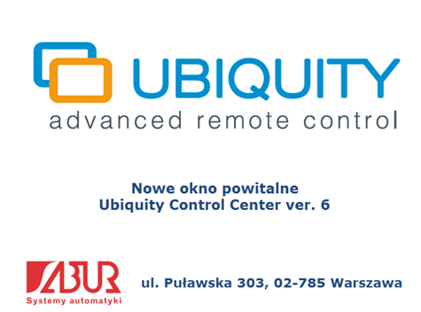 Personalizacja okna powitalnego w Ubiquity